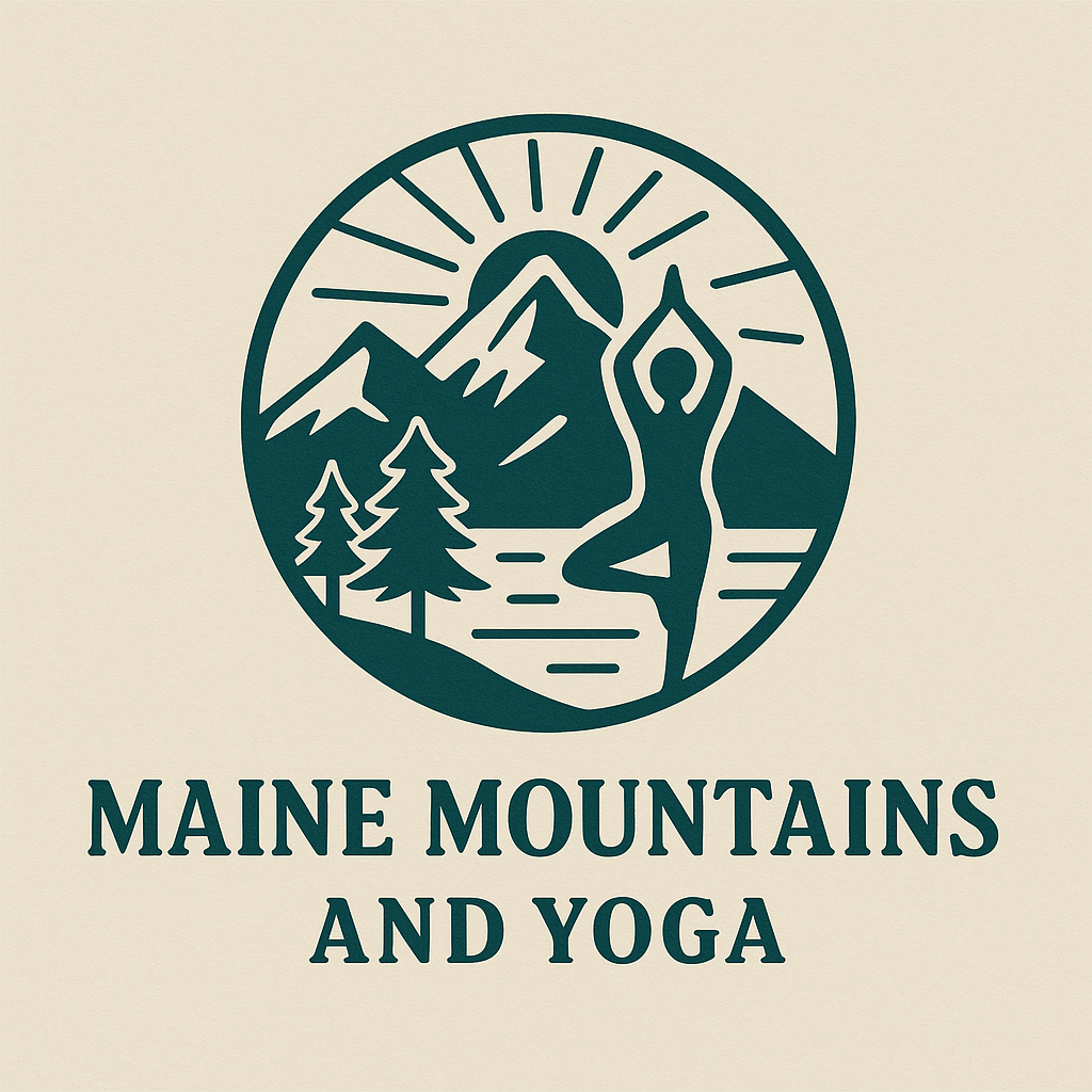 maine mountains and yoga